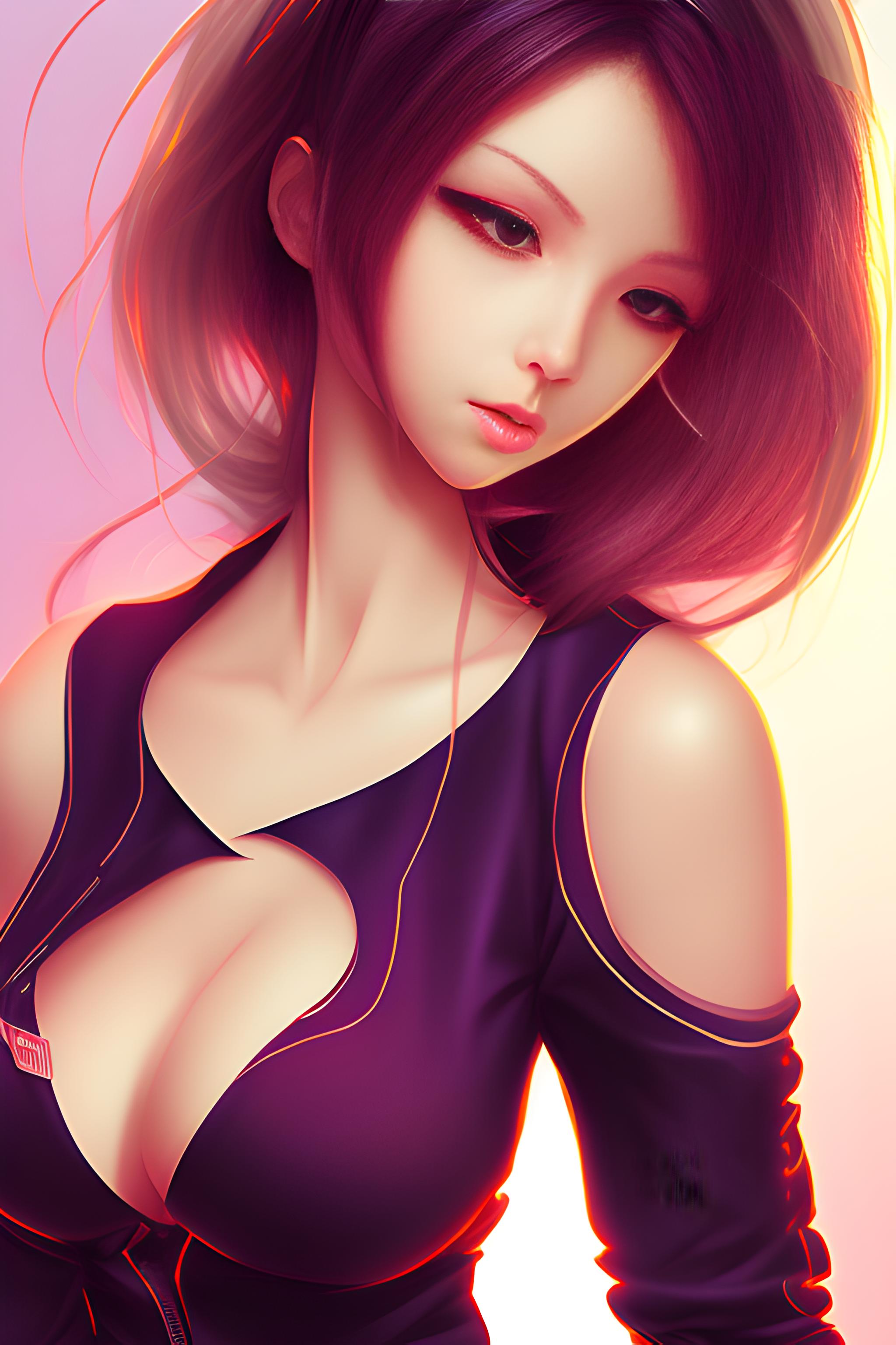 Hot and very sexy anime girl | Wallpapers.ai